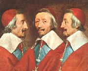 Philippe de Champaigne Triple Portrait of Richelieu oil painting artist